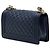 Borsa a tracolla Chanel Boy Flap in pelle d'agnello matelassé blu, dimensione Old Medium - vista 2