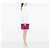 Autre Marque Clutch con stampa a zebra Grain De Poudre Saint Laurent rosa - vista 5