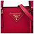 Sac cabas satchel Prada Saffiano Lux Metropolis rouge - vue 4