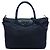 Borsa Prada in Tessuto con rifiniture in Saffiano Blu
