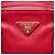 Roter Prada Vitello Daino Zip Top Umhängetasche - Ansicht 5