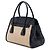 Prada Satchel-Tasche aus beigem Canvas mit bicolor Saffiano-Lederbesatz - Ansicht 2