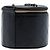 Bolsa Vanity Chanel Mini CC em pele de cordeiro acolchoada preta com corrente redonda Preto - vista 2