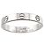 Anello Mini Love Cartier in oro bianco 18K - vista 2