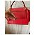 Céline Bolsa Celine Trapèze em Píton e Camurça Vermelha Vermelho - vista 4