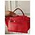 Céline Bolsa Celine Trapèze em Píton e Camurça Vermelha Vermelho - vista 5