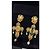 Dolce & Gabbana Orecchini a Croce con Cammeo e Perla Placcati Oro Bianco D'oro - vista 2