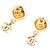 Orecchini a pendente a forma di diamante Chanel Coco Mark 1998 D'oro - vista 2