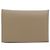 Porta-moedas Calvi Duo Hermès em cinza Etoupe Taupe