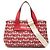 Borsa a mano in jacquard Canapa di Miu Miu Rosso