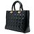 Borsa Christian Dior Lady Dior Cannage Large Nero - vista 2