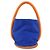Hermès Bolsa de mão Hermes em algodão azul e laranja