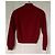 Brunello Cucinelli Roter Woll- und Kaschmirpullover mit Reißverschluss Bordeaux - Ansicht 3