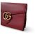 Clutch Gucci Marmont in pelle rossa Rosso - vista 2