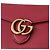 Clutch Gucci Marmont in pelle rossa Rosso - vista 5