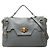 Borsa a mano e a tracolla Miu Miu in pelle grigio blu Marrone