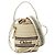 Borsa a mano/Borsa a tracolla Chloé ROY Logo Marrone Bianco Beige