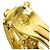 Orecchini Chanel Comet in diamanti e oro giallo 18K - vista 4