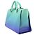 Borsa Chanel Deauville 2-way Chain Tote Blu - vista 4