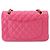 Borsa a tracolla Chanel Matelasse 23 con catena in rosa - vista 3