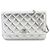 Portafoglio con catena Chanel Matelassé Classic Argento