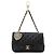 Bolsa de mão clássica mini Matelassé Chanel Preto