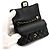 Bolsa de mão clássica mini Matelassé Chanel Preto - vista 7
