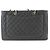 Tote Bag Chanel Matelasse Grand Chain in Gray Marrone - vista 3