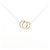 Autre Marque Tiffany & Co. 1837 Verschlungene Kreis Halskette