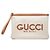 Borsa a pochette Gucci GG Supreme Logo Print Marrone Crudo