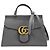 Gucci GG Marmont Top Handle Leather Medium Marrone