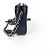 Clutch Chanel CC Double Zip con Catena in Pelle di Agnello Chevron Blu navy - vista 3