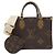 Borsa Louis Vuitton Monogram Giant OnTheGo PM Marrone