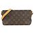 Louis Vuitton Monogram Trotteur Schultertasche Braun