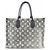 Borsa OnTheGo MM in tela jacquard Monogram Louis Vuitton Grigio - vista 2