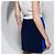 Mini gonna bicolore Diane Von Furstenberg Sloane Bianco Blu Blu navy - vista 6