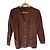 Etro brauner Wollcardigan mit Paisley-Muster