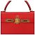 Hermès Kelly 28 Sellier Borsa in Pelle Epsom Rossa Rosso - vista 4
