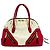 Miu Miu Biker Convertible Dome Satchel Pelle Matelassé Small Rosso