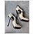 Décolleté Alaïa in pelle di pitone Nero Beige - vista 11