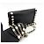 Clutch Miu Miu in pelle decorata con cristalli e perle, Medium Nero - vista 6