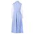 Autre Marque Vestido maxi de algodón de cuadros vichy azul y blanco Vivetta - vista 3