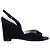 Prada Vintage Keilabsatz-Slingback-Sandalen aus schwarzem Samt