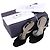 Prada Vintage Keilabsatz-Slingback-Sandalen aus schwarzem Samt - Ansicht 7