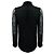 Blusa in seta Burberry a maniche lunghe con collo a fiocco e volant, nera Nero - vista 3