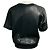 Vera Wang Collection Kurzarm-Top aus schwarzem Lammleder - Ansicht 3
