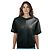 Vera Wang Collection Kurzarm-Top aus schwarzem Lammleder - Ansicht 6