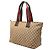Borsa Tote Gucci GG Canvas Web beige - vista 2