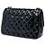 Borsa a tracolla Chanel Jumbo Classic Double Flap in vernice nera Nero - vista 2