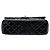 Borsa a tracolla Chanel Jumbo Classic Double Flap in vernice nera Nero - vista 3
